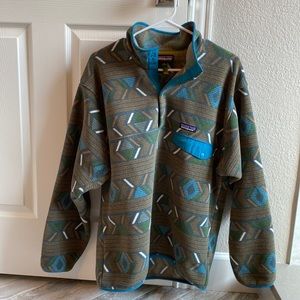 Men’s Patagonia Lightweight Synchilla Snap-T Fleece multi-color Pullover